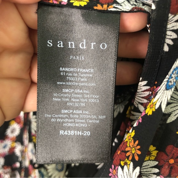 Sandro Paris Sheer Floral Dress - Picture 10 of 15